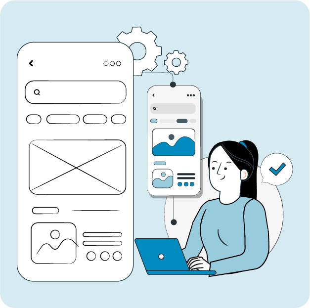 UX specialists designing clean, conversion-focused interfaces